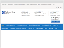 Tablet Screenshot of colonycares.com